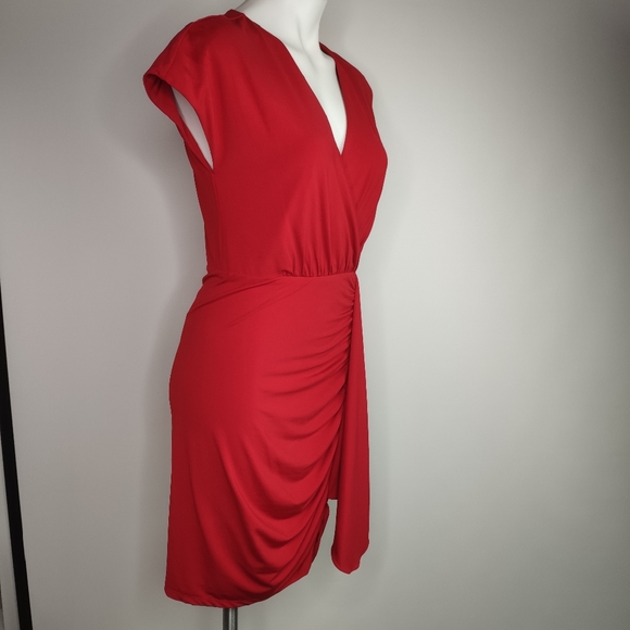 Belle Badgley Mischka Red Sheath Dress NWT - Picture 2 of 6